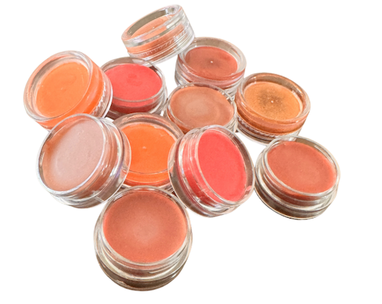 Tinted Tallow Lip Balm with Honey, Tallow, Beeswax, Natural Cosmetic Grade Mica Powder